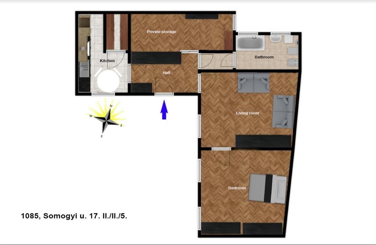 Hi!5 Spacious Apartment Budapest Palotanegyed Екстериор снимка